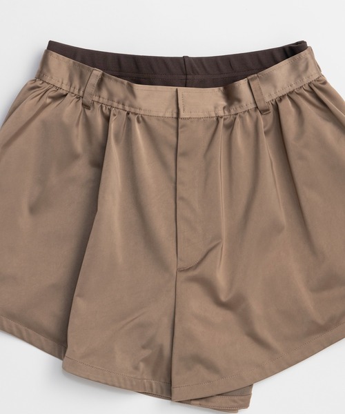 MAISON SPECIAL(メゾンスペシャル)の「Micro Mini Culotte Pants/マイクロミニキュロットパンツ(その他パンツ・レディース・モカ/ブラック・FREE)」の6枚目の写真