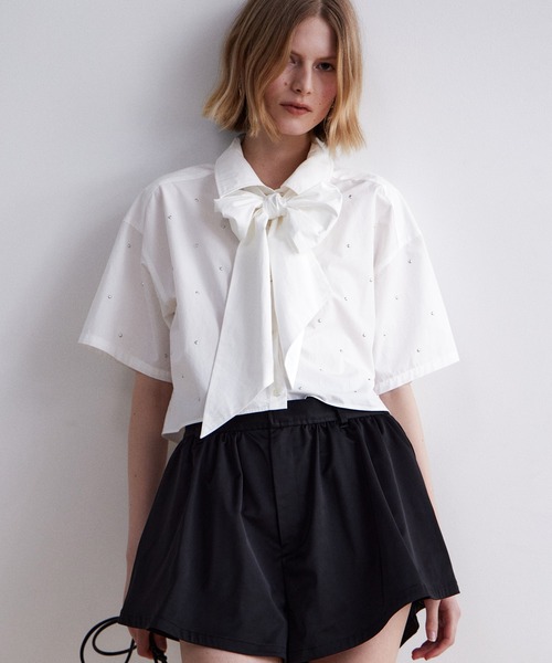 MAISON SPECIAL(メゾンスペシャル)の「Micro Mini Culotte Pants/マイクロミニキュロットパンツ(その他パンツ・レディース・モカ/ブラック・FREE)」の11枚目の写真