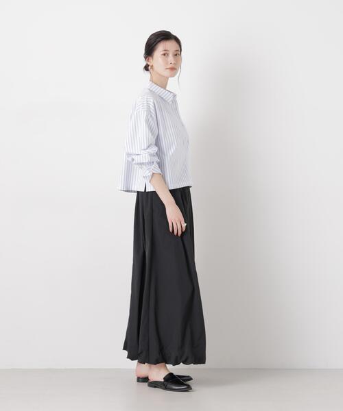 NANO universe（ナノユニバース）の「ナイロンタッサーバルーンスカート（スカート・レディース・ブラック/アイボリー/カーキ・FREE）」の20枚目の写真