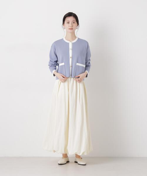 NANO universe（ナノユニバース）の「ナイロンタッサーバルーンスカート（スカート・レディース・ブラック/アイボリー/カーキ・FREE）」の5枚目の写真