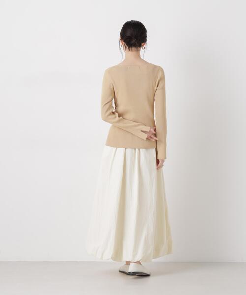 NANO universe（ナノユニバース）の「ナイロンタッサーバルーンスカート（スカート・レディース・ブラック/アイボリー/カーキ・FREE）」の10枚目の写真