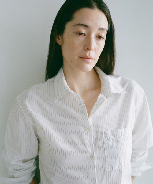 BLANKROOM HER(ブランクルームウーマン)の「クレープシャツ_IVORYストライプ(シャツ/ブラウス・レディース・その他・ONE)」の6枚目の写真