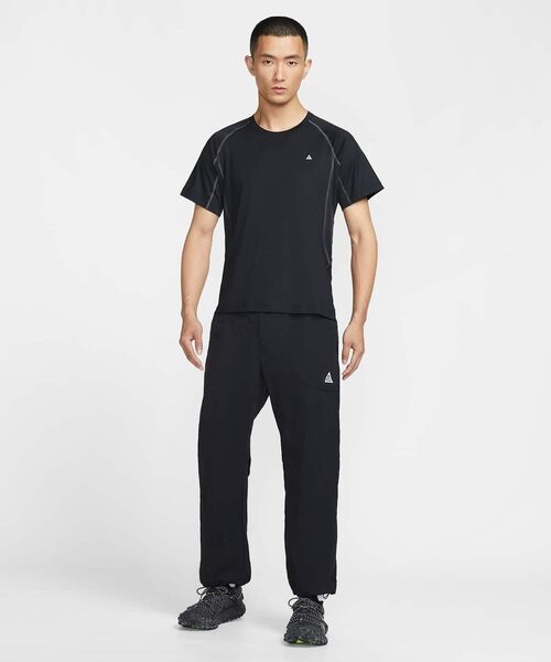 ACG(エィシージー)の「ナイキ ACG "Wildsee" メンズ Dri-FIT ショートスリーブ インナー トップス / Nike ACG "Wildsee" Men's Dri-FIT Short-Sleeve Base Layer Top IO1453-010 Black(Tシャツ/カットソー・メンズ・ブラック・M/L/2XL/XL/S)」の7枚目の写真