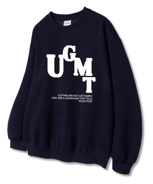 Union Garments(ユニオンガーメンツ)の「UGMT ウェア 裏毛 スウェット Tシャツ ネイビー(スウェット・レディース・その他・L/XL/XXL)」の1枚目の写真
