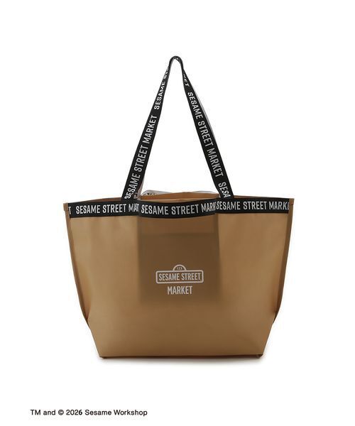 SESAME STREET(セサミストリート)の「ジャガードテープバッグ(BIG)(エコバッグ/サブバッグ・レディース・グリーン/ベージュ/グレー・F)」の11枚目の写真
