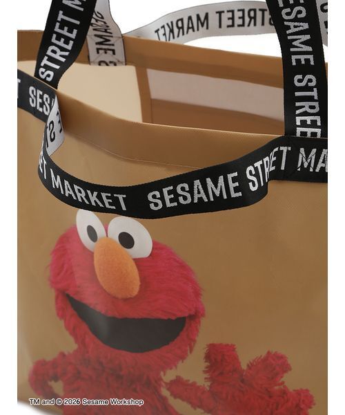 SESAME STREET(セサミストリート)の「ジャガードテープバッグ(BIG)(エコバッグ/サブバッグ・レディース・グリーン/ベージュ/グレー・F)」の15枚目の写真