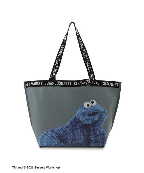 SESAME STREET(セサミストリート)の「ジャガードテープバッグ(BIG)(エコバッグ/サブバッグ・レディース・グリーン/ベージュ/グレー・F)」の19枚目の写真