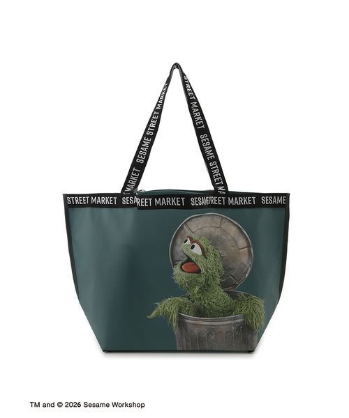 SESAME STREET(セサミストリート)の「ジャガードテープバッグ(BIG)(エコバッグ/サブバッグ・レディース・グリーン/ベージュ/グレー・F)」の20枚目の写真