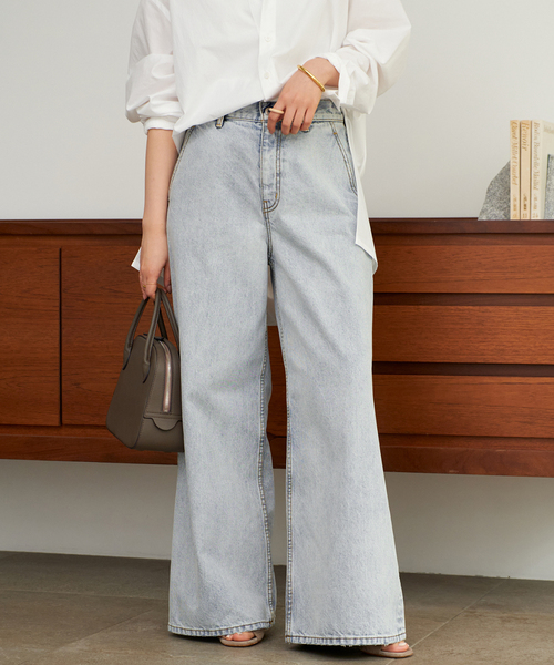 plage（プラージュ）の「《追加》R’IAM straight WIDE デニム（デニムパンツ・レディース・ブルー・38/36/34）」の5枚目の写真