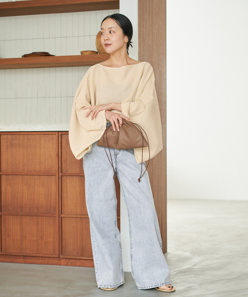 plage（プラージュ）の「《追加》R’IAM straight WIDE デニム（デニムパンツ・レディース・ブルー・38/36/34）」の7枚目の写真