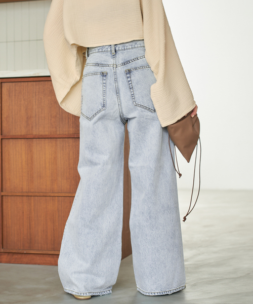 plage（プラージュ）の「《追加》R’IAM straight WIDE デニム（デニムパンツ・レディース・ブルー・38/36/34）」の13枚目の写真