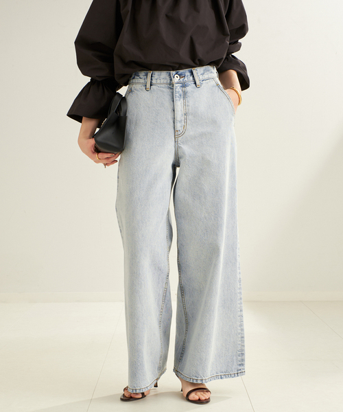 plage（プラージュ）の「《追加》R’IAM straight WIDE デニム（デニムパンツ・レディース・ブルー・38/36/34）」の15枚目の写真