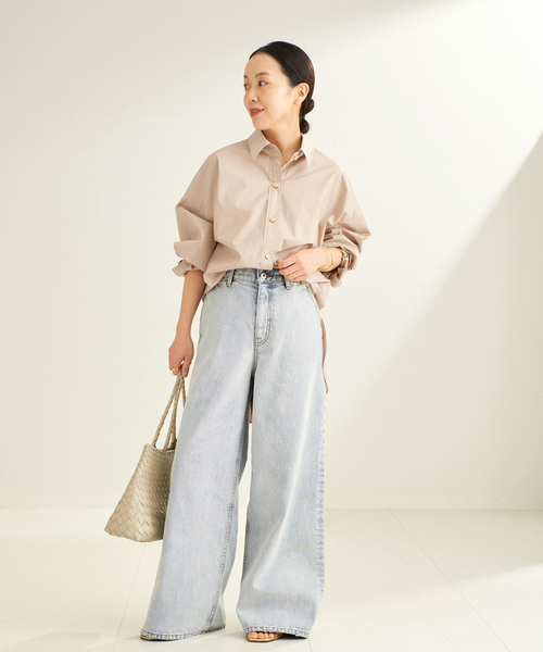 plage（プラージュ）の「《追加》R’IAM straight WIDE デニム（デニムパンツ・レディース・ブルー・38/36/34）」の17枚目の写真