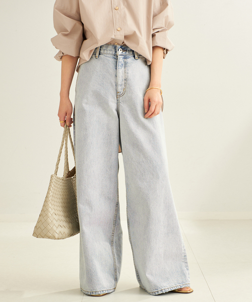 plage（プラージュ）の「《追加》R’IAM straight WIDE デニム（デニムパンツ・レディース・ブルー・38/36/34）」の19枚目の写真