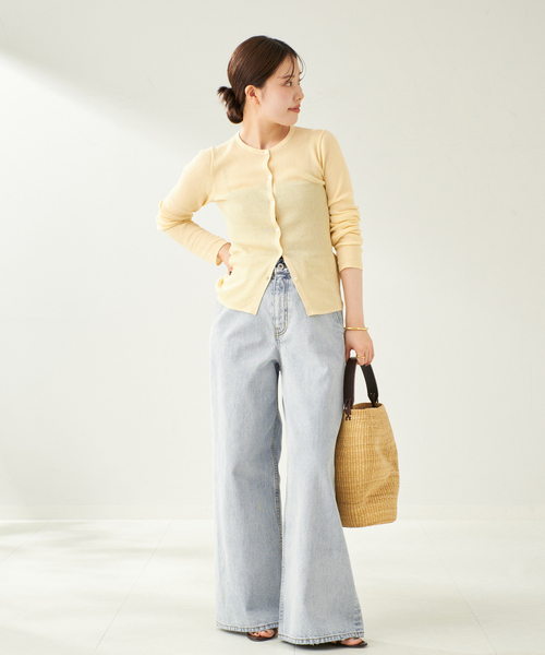 plage（プラージュ）の「《追加》R’IAM straight WIDE デニム（デニムパンツ・レディース・ブルー・38/36/34）」の21枚目の写真