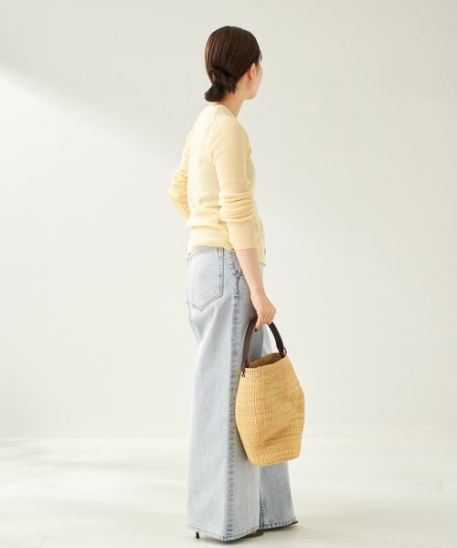 plage（プラージュ）の「《追加》R’IAM straight WIDE デニム（デニムパンツ・レディース・ブルー・38/36/34）」の22枚目の写真