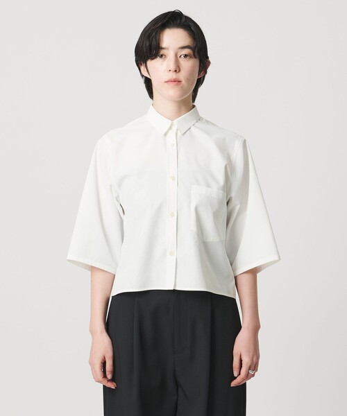 MARW UNITED ARROWS(マルゥ ユナイテッドアローズ)の「<MARW UNITED ARROWS>タイプライター 7分袖 シャツ(シャツ/ブラウス・レディース・ホワイト/ブラック・FREE)」の8枚目の写真