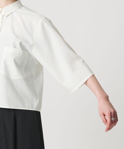 MARW UNITED ARROWS(マルゥ ユナイテッドアローズ)の「<MARW UNITED ARROWS>タイプライター 7分袖 シャツ(シャツ/ブラウス・レディース・ホワイト/ブラック・FREE)」の12枚目の写真