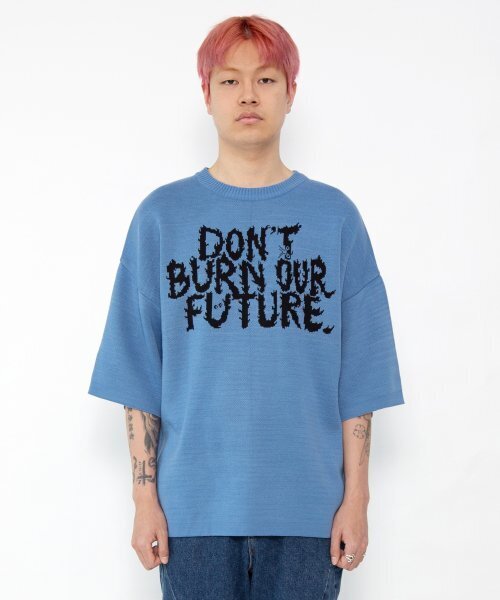 AJOBYAJO（アジョバイアジョ）の「DBOF Short Sleeve Knit T-Shirt [SKY BLUE]（ニット/セーター・レディース・その他・L/XL）」の6枚目の写真
