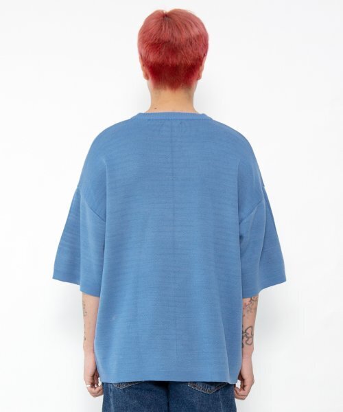 AJOBYAJO（アジョバイアジョ）の「DBOF Short Sleeve Knit T-Shirt [SKY BLUE]（ニット/セーター・レディース・その他・L/XL）」の8枚目の写真