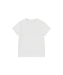 SITP5275 スリムリブ半袖Tシャツ_Ivory