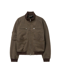 SPERONE（スペロネ）の「ピーチウォッシュドクロップシャツジャケット（ブラウン）（ライダースジャケット）」