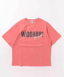 Right-on | 【Refurbish】ビッグロゴプリントワンポイント刺繍Tシャツ(Tシャツ/カットソー)