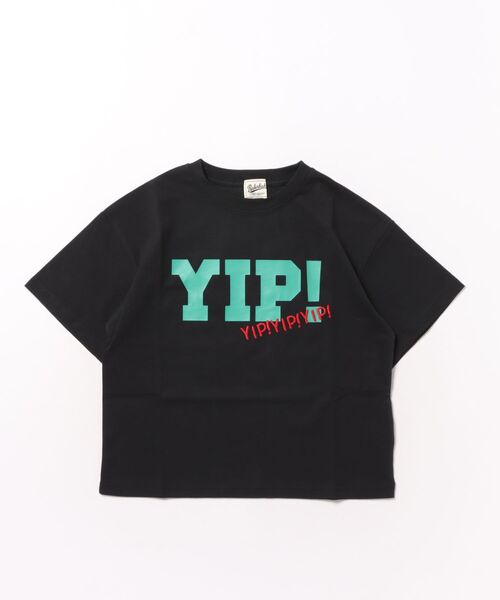 Right-on（ライトオン）の「【Refurbish】ビッグロゴプリントワンポイント刺繍Tシャツ（Tシャツ/カットソー・キッズ・ブラック/ピンク・150/110/120/130/140/160）」の2枚目の写真