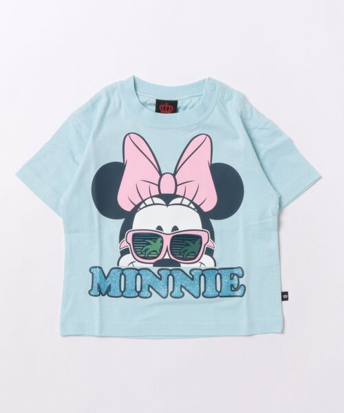 BABYDOLL(ベビードール)の「親子お揃い ディズニー リゾート柄レンチキュラーTシャツ 1587K(Tシャツ/カットソー・キッズ・パープル/ライトブルー/ホワイト系1/ホワイト系2/イエロー×グリーン/ブルー・80cm/90cm/100cm/110cm/120cm/130cm/140cm/150cm)」の5枚目の写真