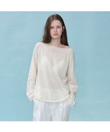 See-through long sleeve knit [FRSP06NT01]_Ivory