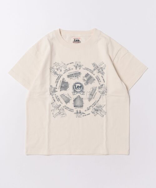Lee(リー)の「【110-150cm】キッズ LeeバンダナTシャツ(Tシャツ/カットソー・キッズ・ブルー/ホワイト・120/130/140/150/110)」の1枚目の写真