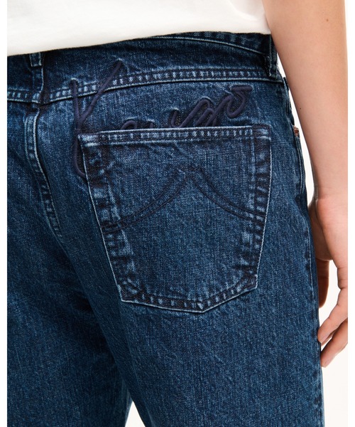 KENZO（ケンゾー）の「'KENZO Signature' ストレート フィット ジーンズ イン ジャパニーズ デニム（デニムパンツ・メンズ・ブルー系その他7・30/29/32/31）」の4枚目の写真