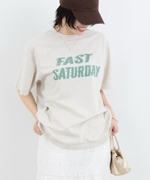 REMI RELIEF | 【REMI RELIEF】別注-"FAST SATURDAY"SP加工ロゴTシャツ(Tシャツ/カットソー)
