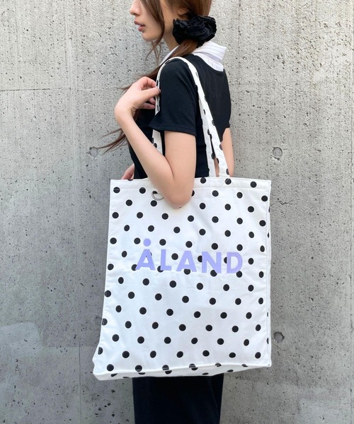 ALAND(エーランド)の「ALAND/ドットDカンリングトートバッグ(トートバッグ・レディース・ホワイト/ブラック/ライトブルー・ONE SIZE)」の18枚目の写真