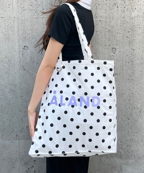 ALAND(エーランド)の「ALAND/ドットDカンリングトートバッグ(トートバッグ・レディース・ホワイト/ブラック/ライトブルー・ONE SIZE)」の19枚目の写真
