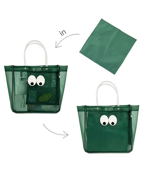 ROOTOTE(ルートート)の「ルートート / EU.スクエア.ゲイズ-A(トートバッグ・レディース・ブルー/ブラック/グリーン/ピンク/シルバー・FREE)」の10枚目の写真