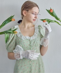 etre loin（エトルワン）の「デコルテレースワンピース   Decollete lace dress（ドレス）」