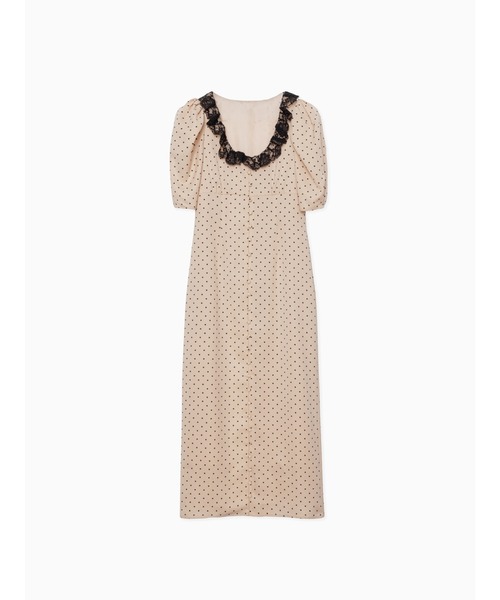 etre loin(エトルワン)の「デコルテレースワンピース / Decollete lace dress(ドレス・レディース・ベージュ/ネイビー/ミント・M)」の7枚目の写真
