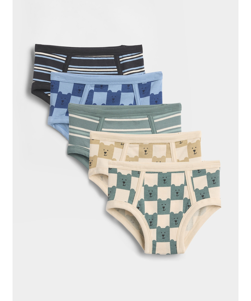 GAP(ギャップ)の「オーガニック ストレッチコットン ブラナンベア ブリーフ 5枚セット (幼児)(ブリーフ・キッズ・ベージュ・105cm)」の1枚目の写真
