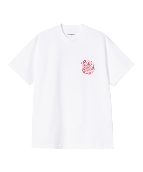 Carhartt WIP(カーハートダブリューアイピー)の「S/S Spirals T-Shirt(Tシャツ/カットソー・メンズ・グリーン系その他/ホワイト/ブルー系その他2/ブラック・SMALL/LARGE/MEDIUM)」の2枚目の写真