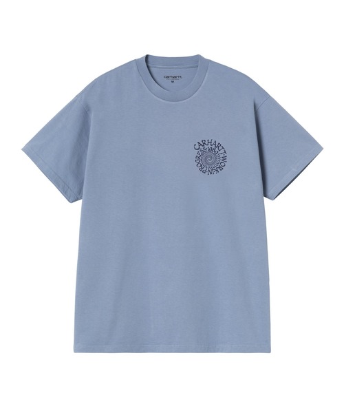 Carhartt WIP(カーハートダブリューアイピー)の「S/S Spirals T-Shirt(Tシャツ/カットソー・メンズ・グリーン系その他/ホワイト/ブルー系その他2/ブラック・SMALL/LARGE/MEDIUM)」の4枚目の写真