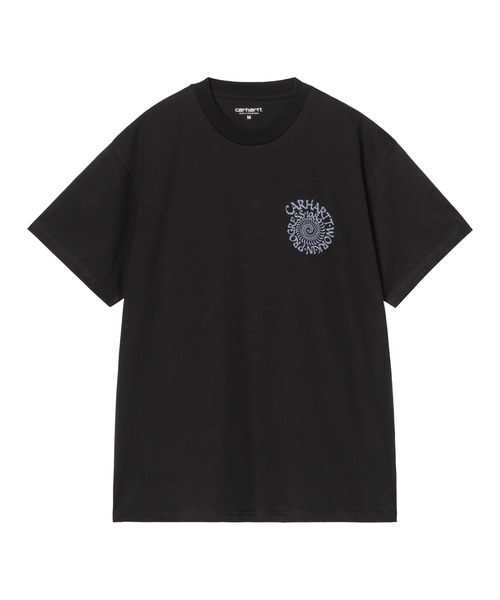 Carhartt WIP(カーハートダブリューアイピー)の「S/S Spirals T-Shirt(Tシャツ/カットソー・メンズ・グリーン系その他/ホワイト/ブルー系その他2/ブラック・SMALL/LARGE/MEDIUM)」の1枚目の写真