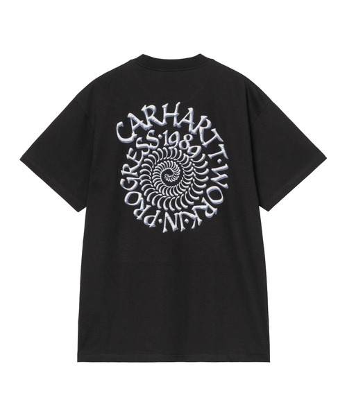 Carhartt WIP(カーハートダブリューアイピー)の「S/S Spirals T-Shirt(Tシャツ/カットソー・メンズ・グリーン系その他/ホワイト/ブルー系その他2/ブラック・SMALL/LARGE/MEDIUM)」の6枚目の写真