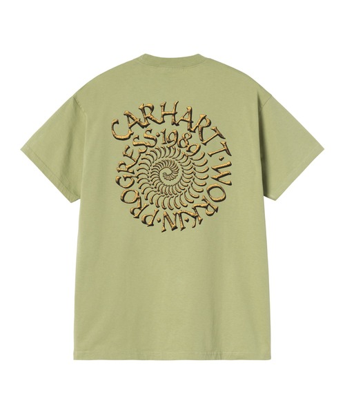 Carhartt WIP(カーハートダブリューアイピー)の「S/S Spirals T-Shirt(Tシャツ/カットソー・メンズ・グリーン系その他/ホワイト/ブルー系その他2/ブラック・SMALL/LARGE/MEDIUM)」の7枚目の写真