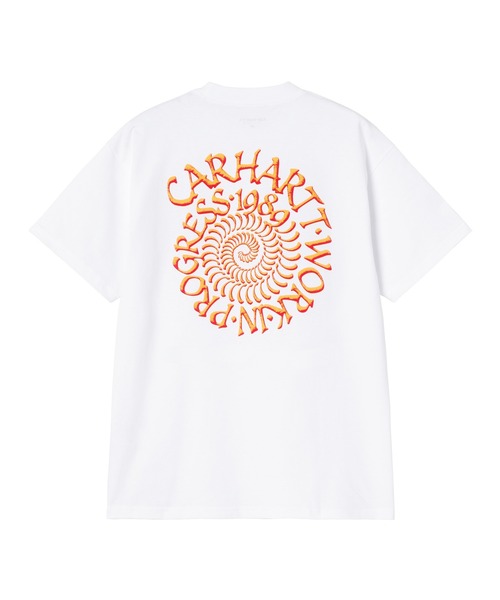 Carhartt WIP(カーハートダブリューアイピー)の「S/S Spirals T-Shirt(Tシャツ/カットソー・メンズ・グリーン系その他/ホワイト/ブルー系その他2/ブラック・SMALL/LARGE/MEDIUM)」の5枚目の写真