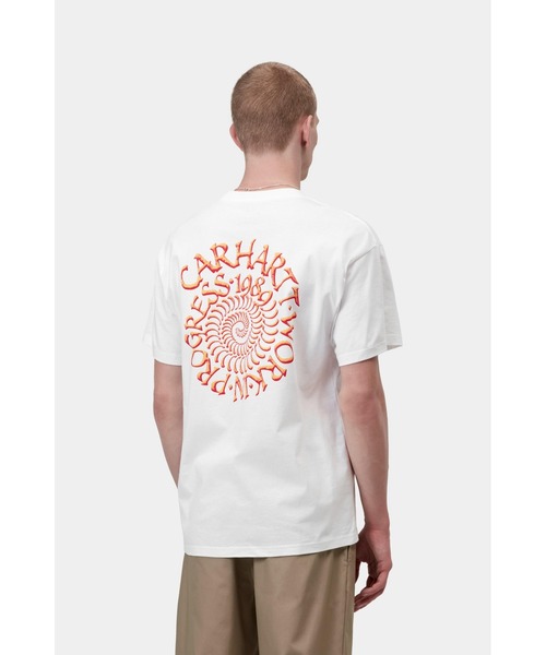 Carhartt WIP(カーハートダブリューアイピー)の「S/S Spirals T-Shirt(Tシャツ/カットソー・メンズ・グリーン系その他/ホワイト/ブルー系その他2/ブラック・SMALL/LARGE/MEDIUM)」の10枚目の写真