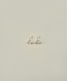〈VATSURICA〉silver925 / トライアングル パール ピアス