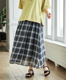 ikka（イッカ）の「ギャザーフレアスカート（スカート）」