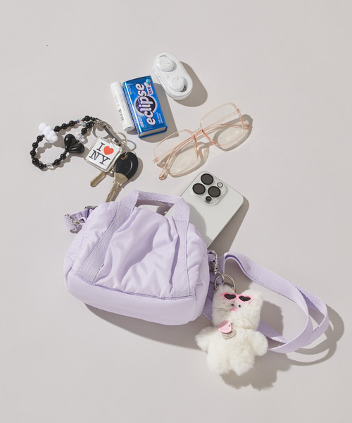 LeSportsac(レスポートサック)の「SHEEN MINI DUFFEL シュガーライラック(ショルダーバッグ・レディース・パープル・FREE)」の10枚目の写真
