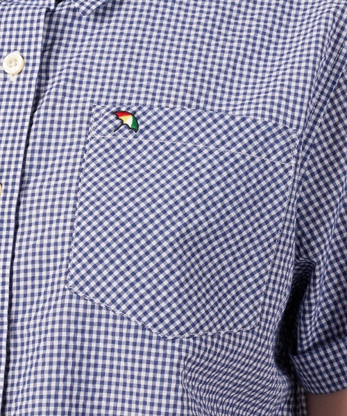 Arnold Palmer(アーノルドパーマー)の「QUICK DRY ギンガムチェック 半袖 コンパクトシャツ(シャツ/ブラウス・レディース・グリーン/ブルー/ネイビー・L/M/S)」の14枚目の写真